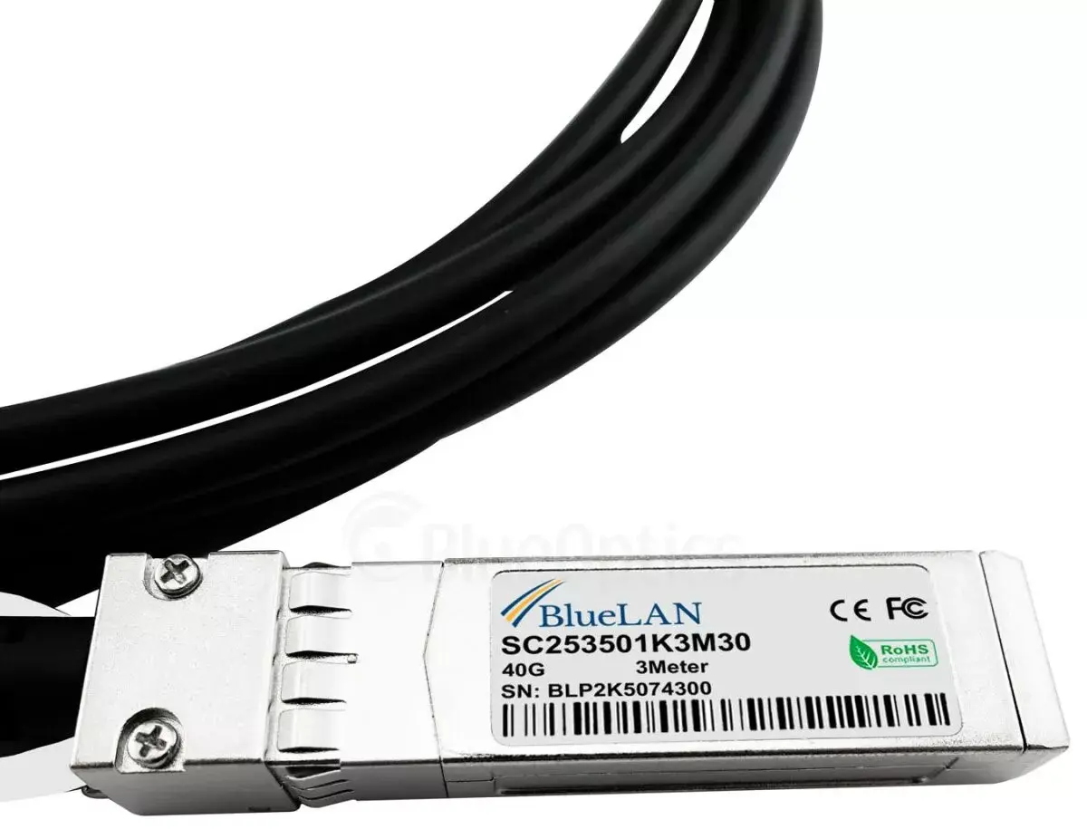 InfiniBand/optiskā šķiedra kabelis BlueOptics SFPPQSFP28-05-BL Photo 2