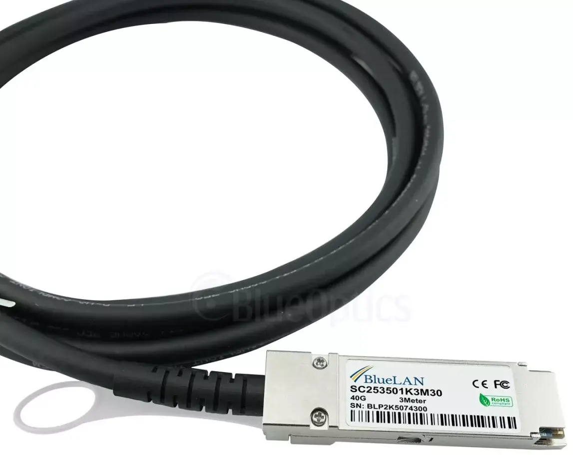 InfiniBand/optiskā šķiedra kabelis BlueOptics SFPPQSFP28-05-BL Photo 4