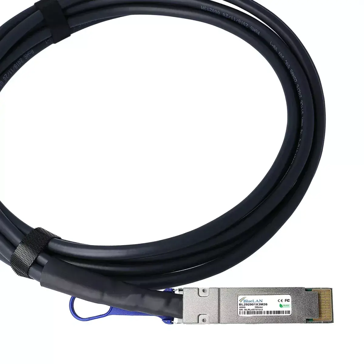 InfiniBand cable BlueOptics QDD-400-CU1M-BL Photo 2
