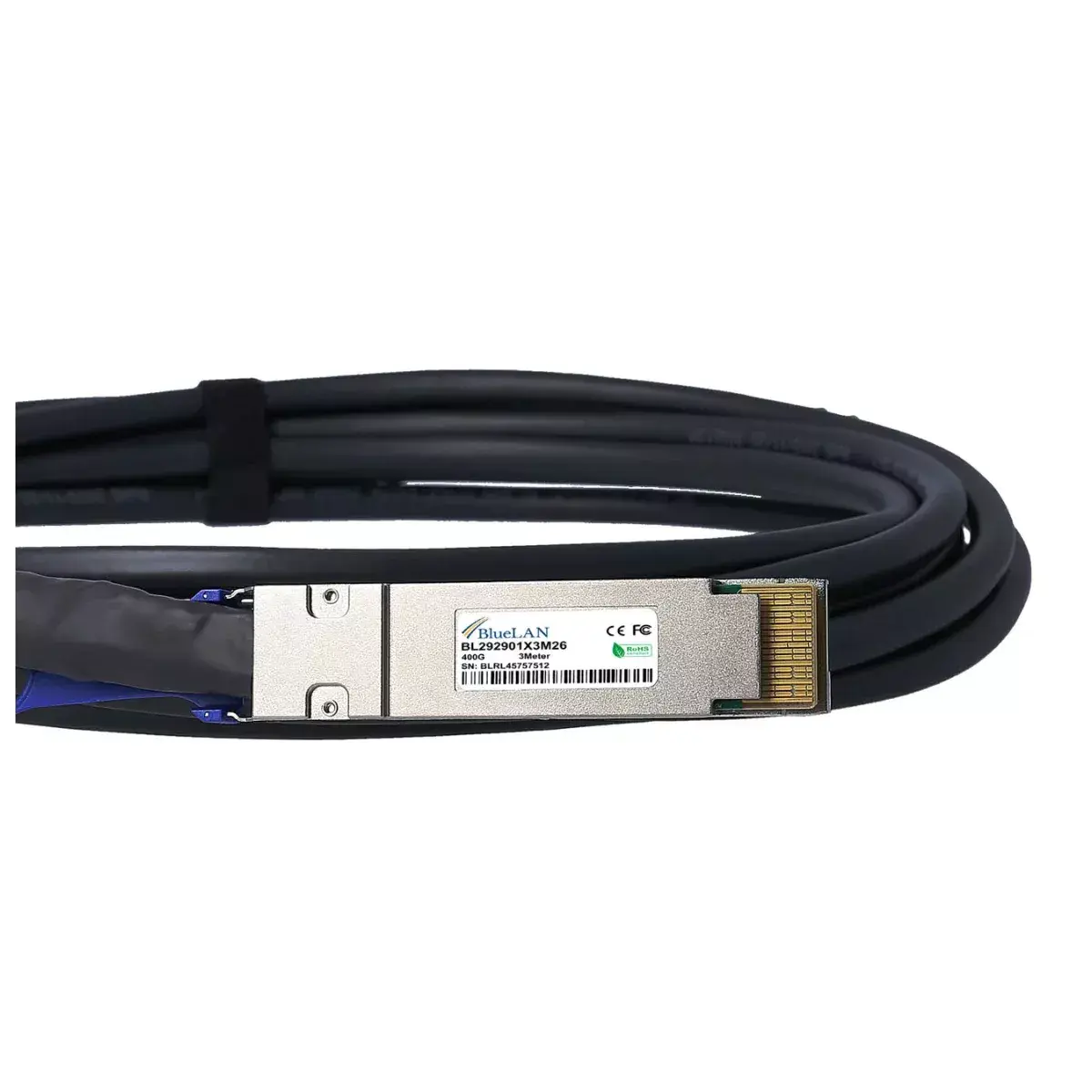 InfiniBand cable BlueOptics QDD-400-CU1M-BL Photo 3
