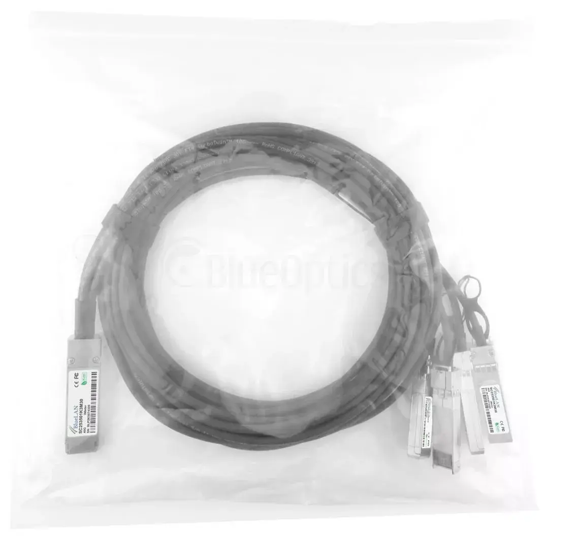 InfiniBand/optiskā šķiedra kabelis BlueOptics CPAC-TR-40SPLIT-QSFP-3M-BL Photo 9