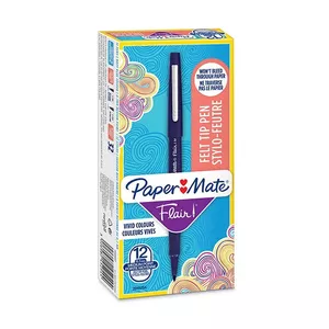 Papermate Flair flomāsters Vidējs Zils 12 pcs