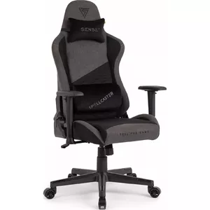 Gaming chair Sense7 Spellcaster Senshi Edition gray — ergonomic high-back seat, adjustable armrests and recline