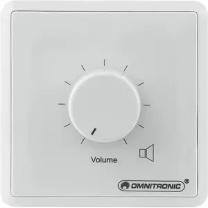 Omnitronic ELA LS-Regler 80711002 10 W mono white volume controller for public address systems