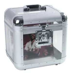 Hard case Roadinger 30110038 Acrylic Aluminium for Records