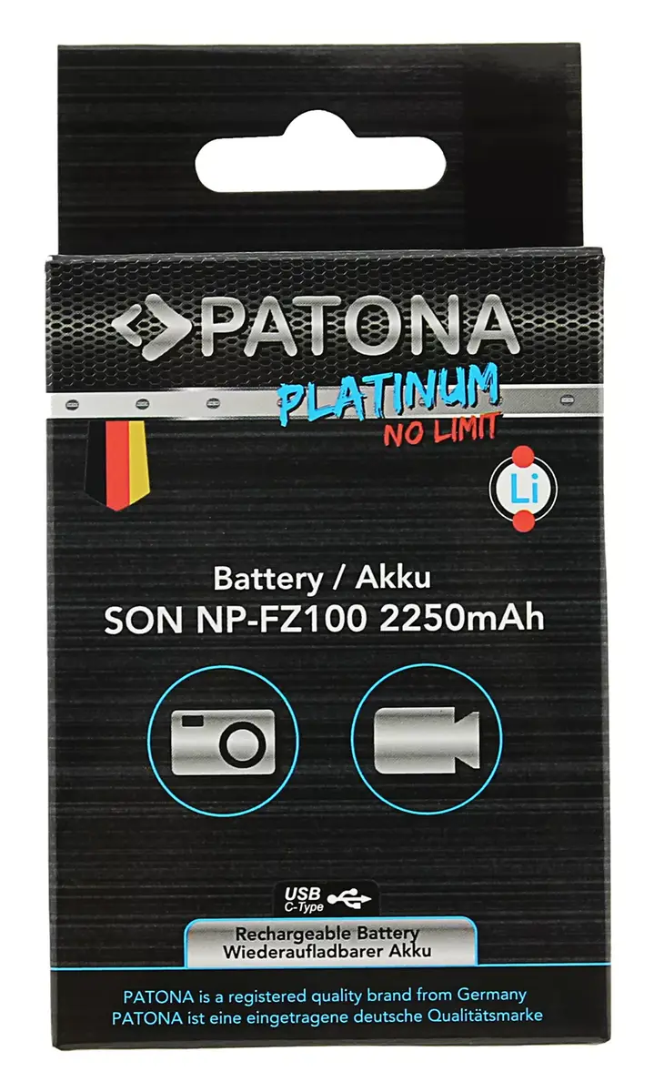 PATONA NP-FZ100 аккумулятор Li-Ion 2250 mА·ч Photo 6