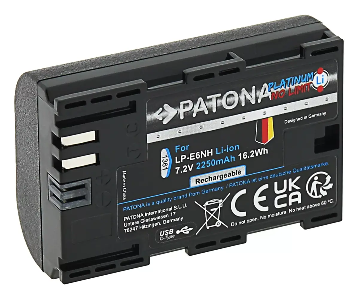 Аккумулятор PATONA 1361 LP-E6NH 2250 мА·ч Photo 2