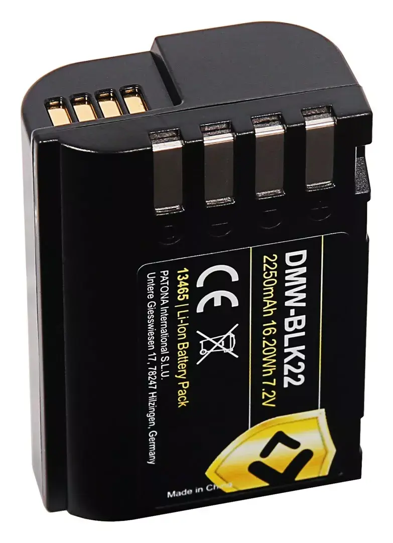 Akumulators PATONA DMW-BLK22 2250mAh priekš Panasonic Photo 4