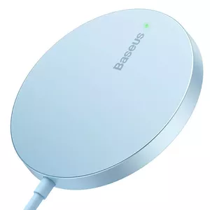 Bezvadu lādētājs Baseus Simple Mini 3 15W — kompakta Qi paliktnis, zils
