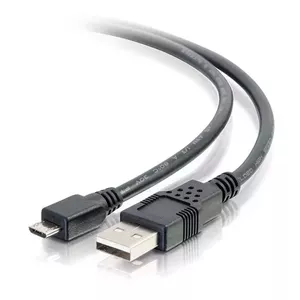 C2G USB 2.0 A to Micro-B Cable Male to Male Black 2.01 m 0.48 Gbit/s