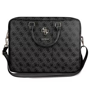 Сумка для ноутбука Guess PU 4G с металлическим логотипом для 15–16" ноутбуков, серый