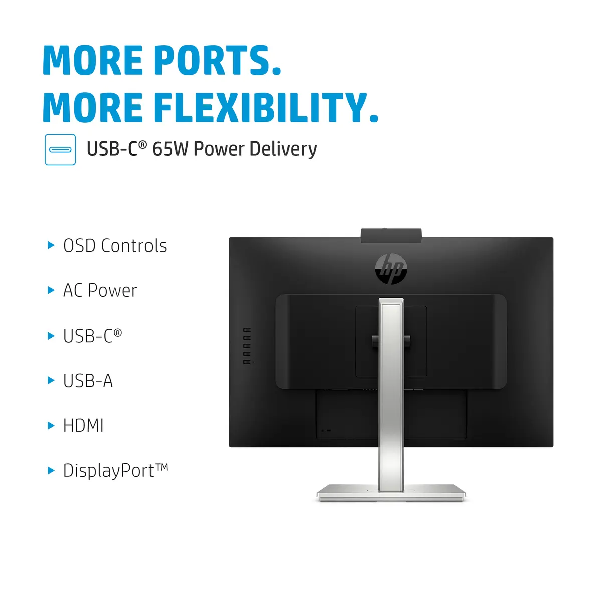 HP E27m G4 QHD USB-C Konferenču monitors Photo 4