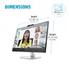 HP E27m G4 QHD USB-C Konferenču monitors Photo 6