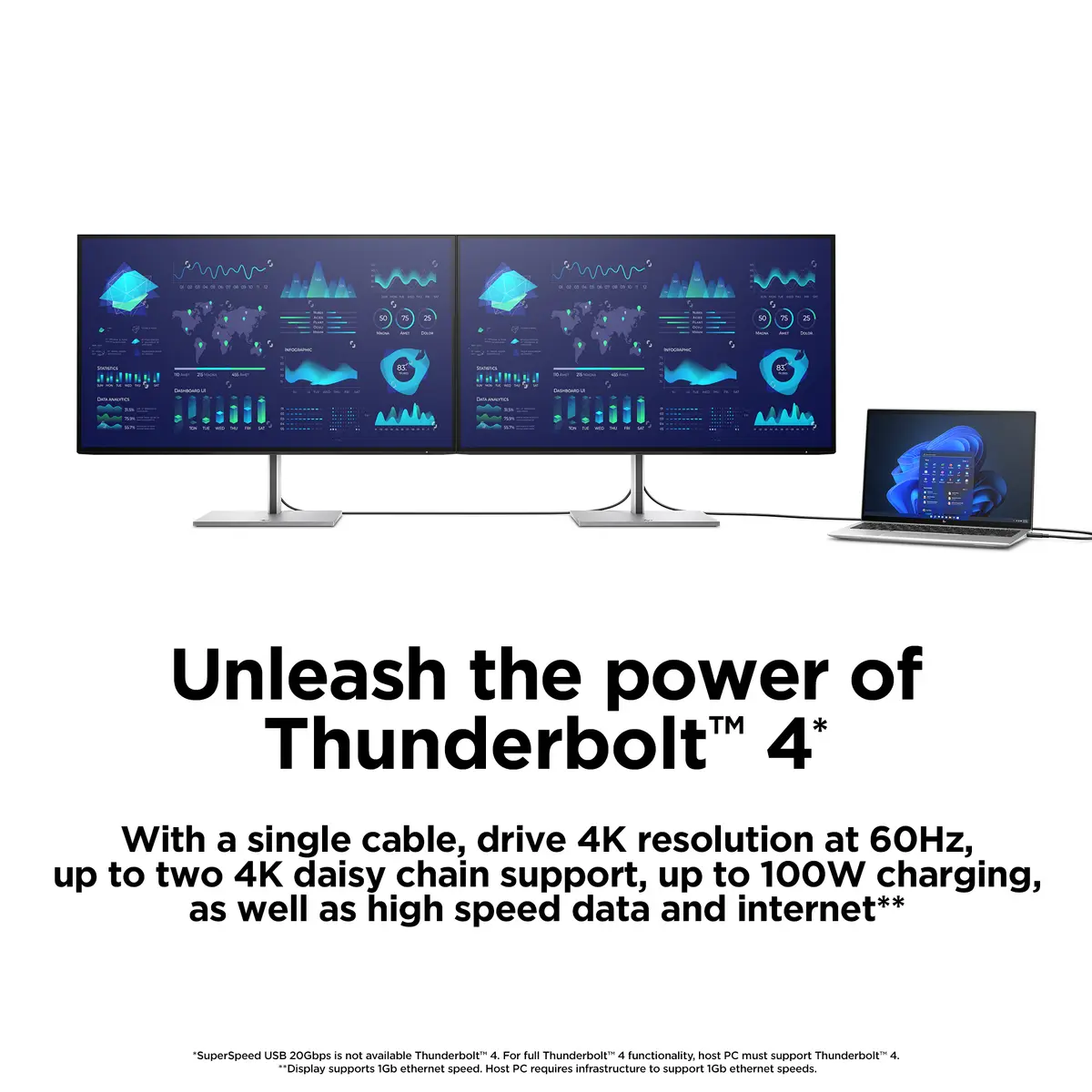 HP E27m G4 QHD USB-C Konferenču monitors Photo 7