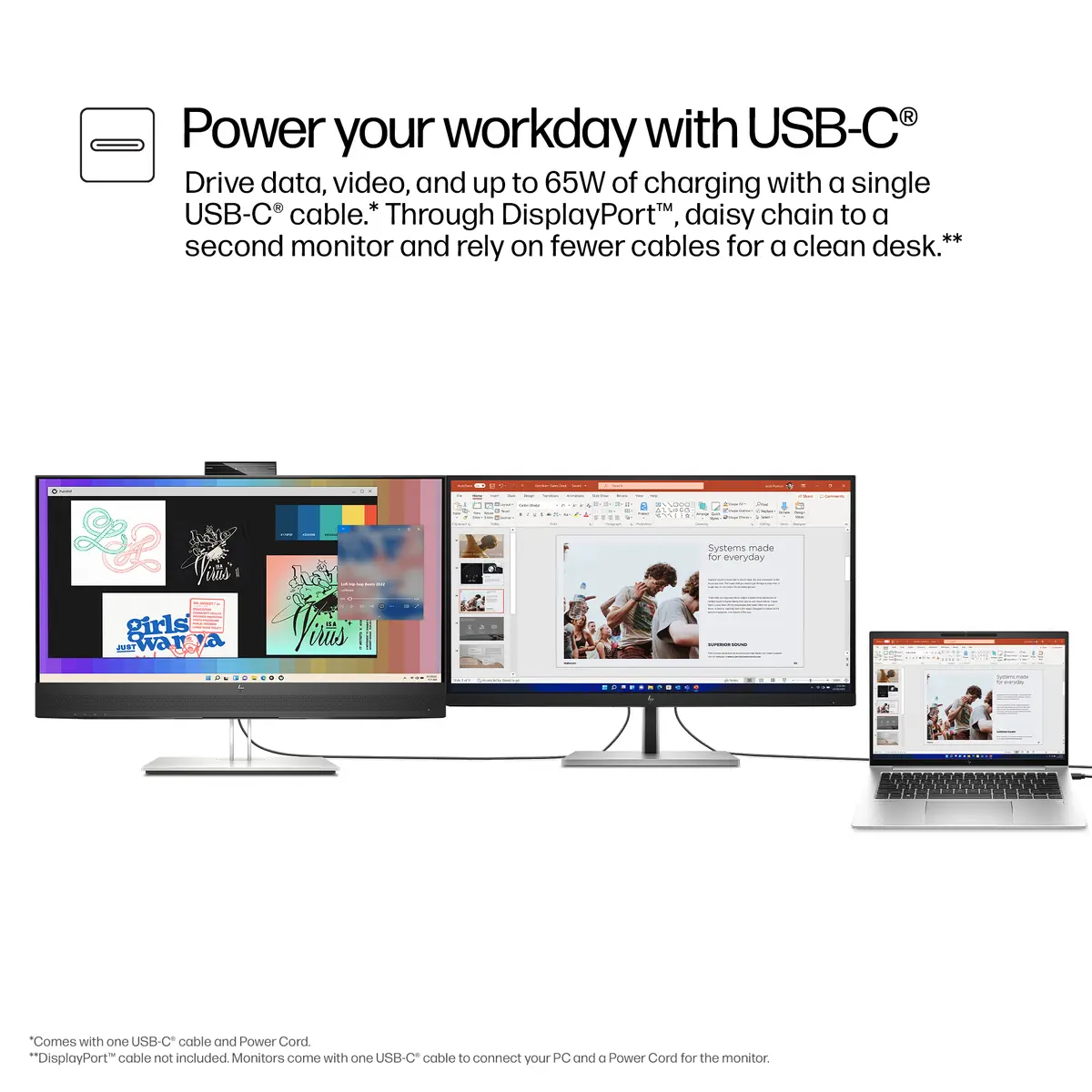 HP E27m G4 QHD USB-C Konferenču monitors Photo 10