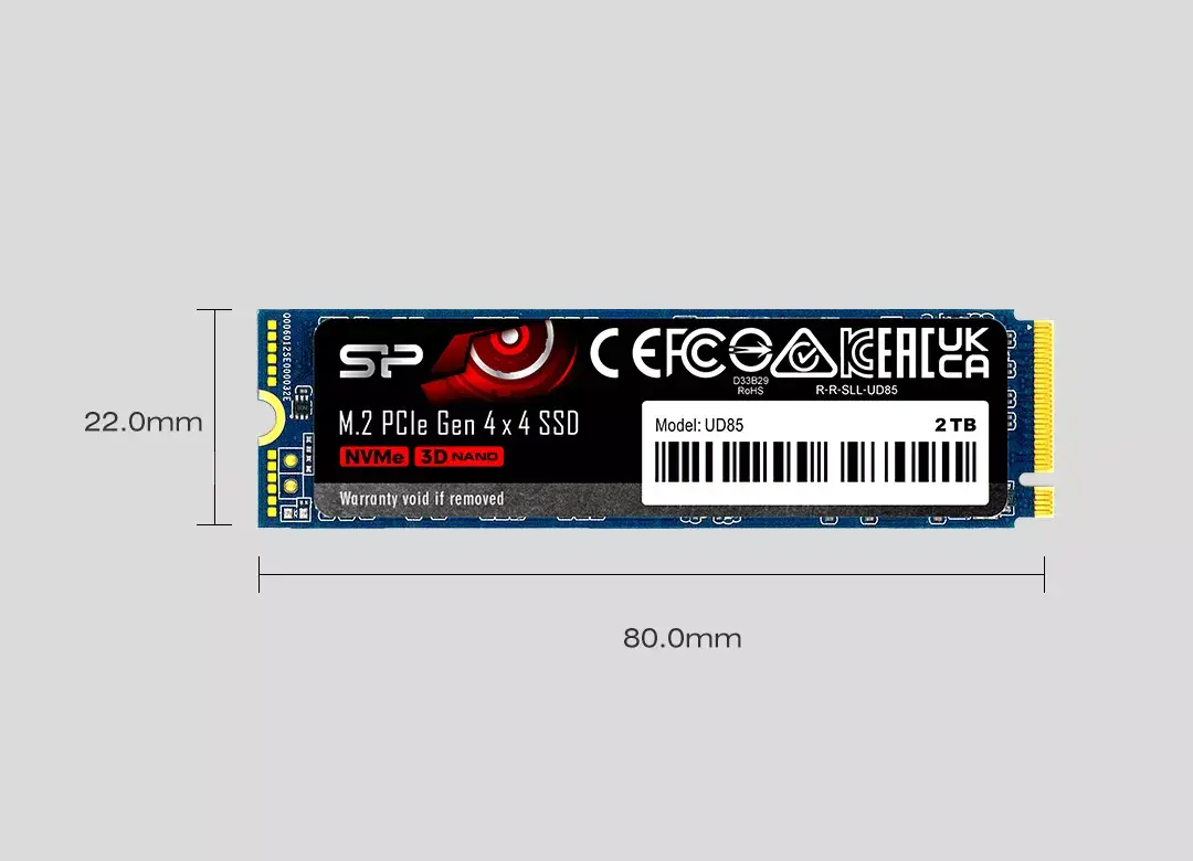 M.2 NVMe SSD Silicon Power UD85 1 ТБ Photo 4