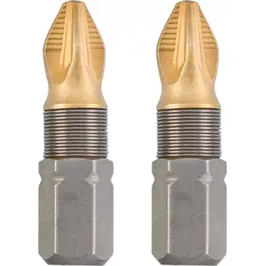Screwdriver Bit KWB 124102 2 pcs Pozidriv PZ 2 25 mm Hexagonal