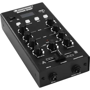 Omnitronic Mini Mixer GNOME-202P — 2-channel compact mixer with 3-band EQ