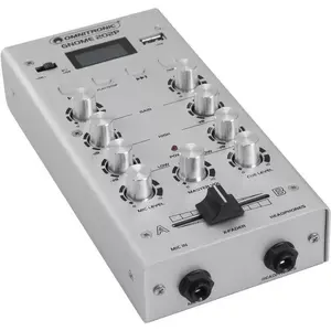 Mini mixer Omnitronic GNOME-202P, 2-channel compact mixer with 3-band EQ