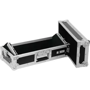 Mixer case Roadinger MCA-19-N 3HE black — flight case for 19" rack mixer, 3U height