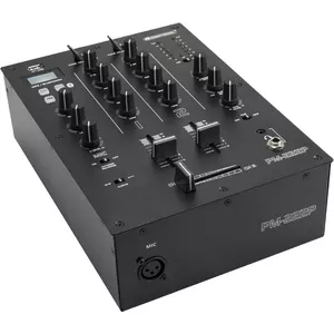 DJ Mixer Omnitronic PM-222P 2-Channel with Player, compact 2-channel mixer with built-in media player