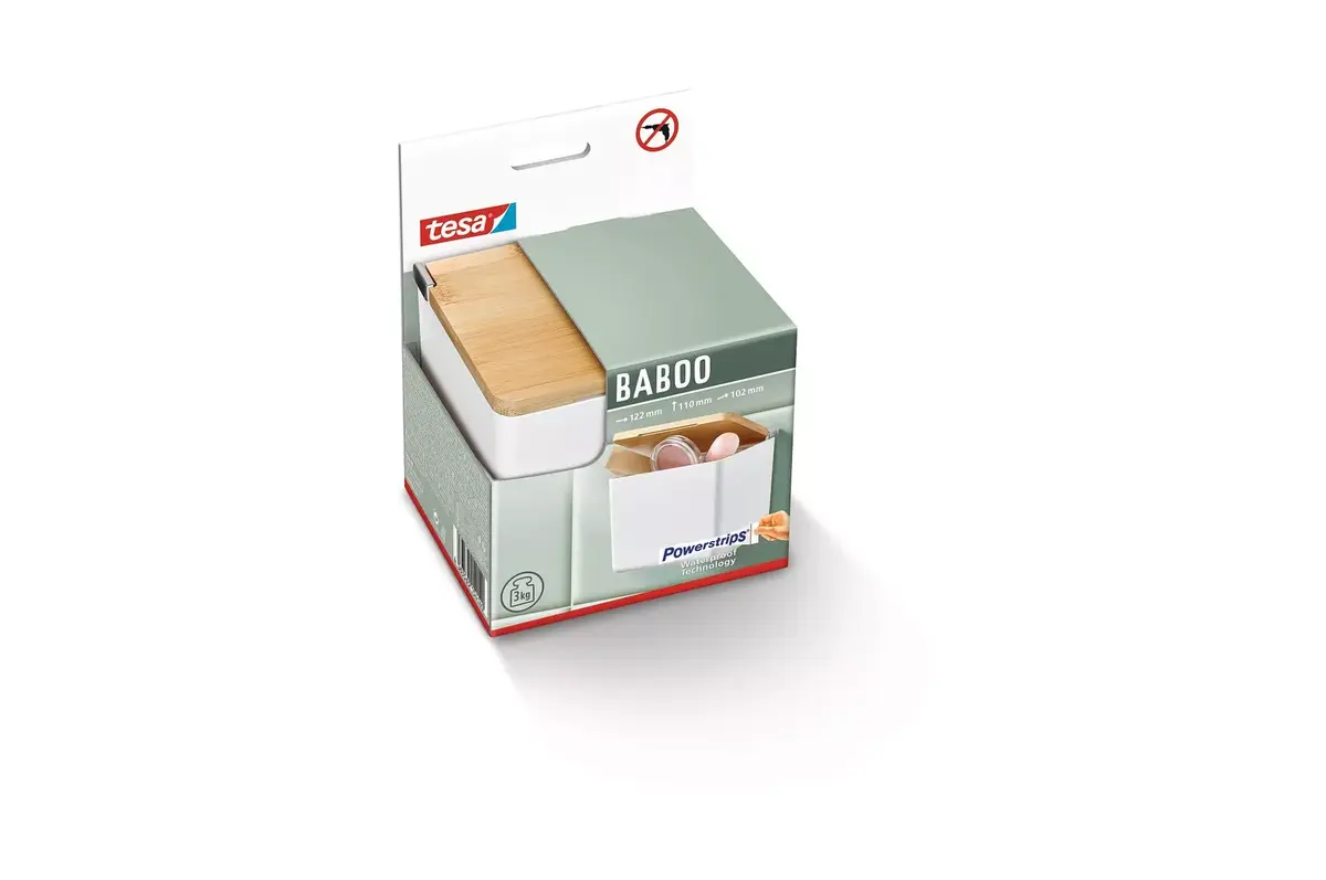 Bathroom organizer Tesa BABOO — plastic 122×102×110 mm Photo 3