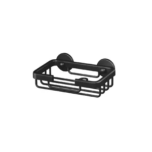 Мыльница TESA ALUXX BLACK Прямоугольная Алюминий 135x95x47мм