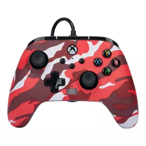 Wired USB Gamepad PowerA 1525942-01 Camouflage Red — Analog/Digital for Xbox One, Xbox Series S/X, 3 m Cable, Share Button