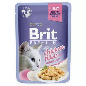 BRIT Premium Куриное филе в желе - влажный корм для кошек - 85г