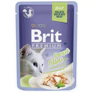 BRIT Premium foreļu fileja želejā - mitrā kaķu barība - 85g