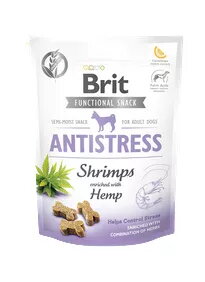 Sukātnes suņiem Brit Antistress Shrimps 150