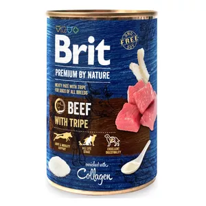 Влажный корм для собак Brit Premium by Nature Говядина с рубцом 400 г