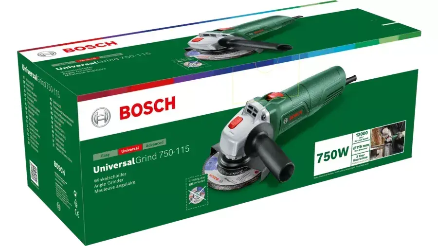 Angle Grinder Bosch UniversalGrind 750-115 Photo 2
