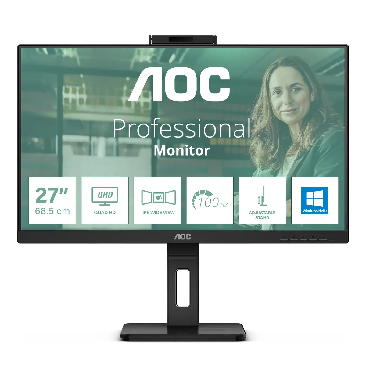 AOC Q27P3CW datora monitors 27 collas