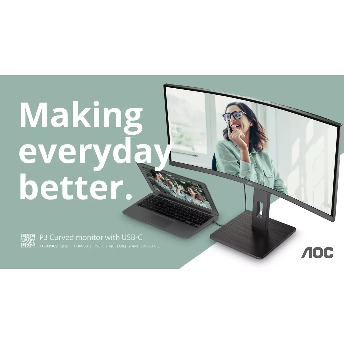 AOC CU34P3CV computer monitor CU34P3CV Photo 14