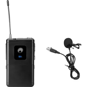 Mikrofonu piespraužamais Omnitronic UHF-E Series 527.5 MHz — piespraužamais mikrofons runām un prezentācijām
