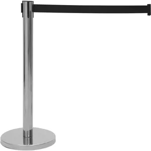 Retractable Barrier Belt EUROLITE 80702984 Black – crowd control barrier, wall-mounted