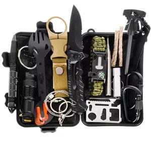 Fusion survival set 32 in 1 | thermal blanket | knife | LED light | carabiner