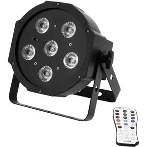 LED PAR light EUROLITE SLS-603 6x3W black – stage/ambient lighting, 18W total