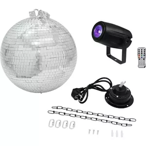 Набор LED диско-шара EUROLITE 20000562 — зеркало 30 см с мотором и встроенной LED-подсветкой