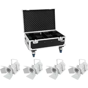 LED light set EUROLITE THA-40PC 4x with case, compact 4-unit stage/party lighting kit