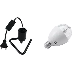 EUROLITE LED Set BC-1 RGB triangle socket, black — LED lighting set with RGB control