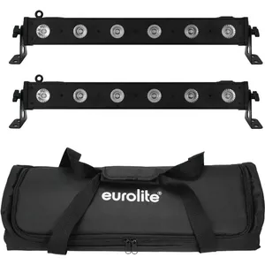 Набор светодиодных баров EUROLITE 2x LED BAR-6 QCL RGBW с мягким чехлом