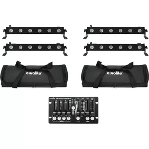 Набор EUROLITE LED Bar 4x LED BAR-6 QCL RGBW с 2 мягкими сумками и контроллером