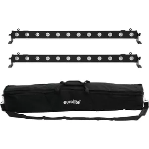Набор светодиодных баров EUROLITE 2x LED BAR-12 QCL RGBA с мягким чехлом – 2 шт., QCL RGBA