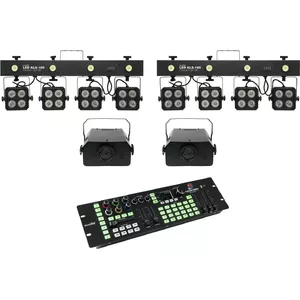Осветительный набор EUROLITE KLS-180 LED 2x + WF-40 LED 2x с DMX-контроллером