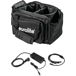 Soft Bag Set EUROLITE SB-14 with Charger and 4 Rechargeable Batteries
