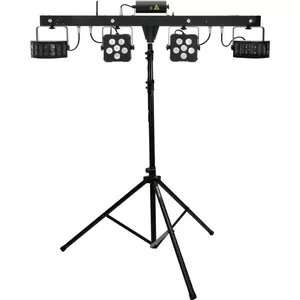 LED Laser Bar Set EUROLITE KLS PRO FX with M-4 Speaker Stands lighting system