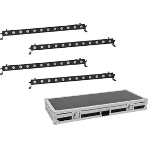 Светодиодный Bar комплект EUROLITE 4x LED BAR-12 QCL RGBA с дорожным кейсом