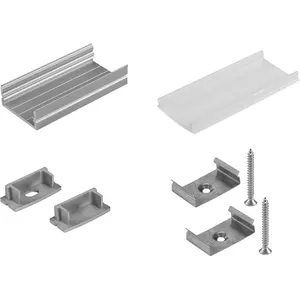 Montāžas komplekts U-profilu 20 mm LED sloksnei EUROLITE 20000522